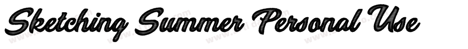 Sketching Summer Personal Use字体转换